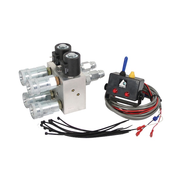 A & I Products Hyd. Multiplier, 2 Circuit w/ Switchbox / JD Couplers, 12VDC 13" x9.5" x3" A-14791 - main